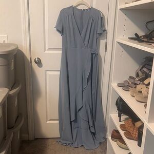 Altar'd State Soft Blue Maxi Dress